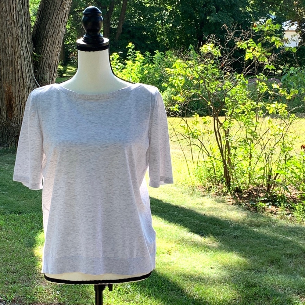 2 FOR $20 Banana Republic boatneck shortsleeved sweater sz L